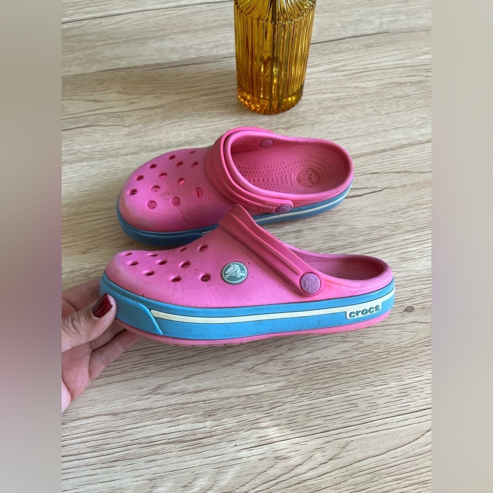 Crocs Pink Slip On Sandals Youth 12